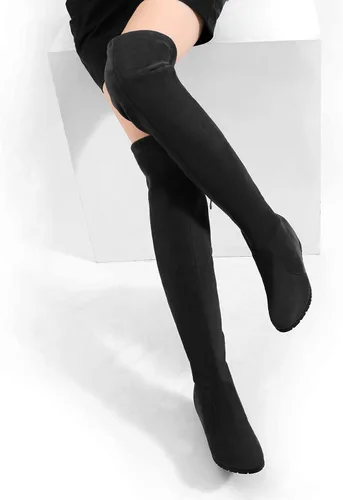Vista 7 de DREAM PAIRS Women's Over The Knee Thigh High Wedge Heel Boots