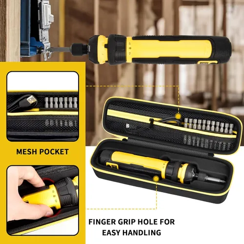 Vista 5 de Estuche para juego de destornillador eléctrico para destornillador inalámbrico DEWALT (DWHT66719) y brocas de atornillado, organizador
