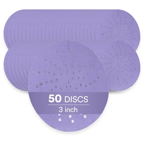 Vista 18 de 3M Cubitron II Hookit 31370 - Disco abrasivo de lijado limpio, 6 pulgadas, grado 40+, paquete de 50 discos, alto rendimiento, larga duración