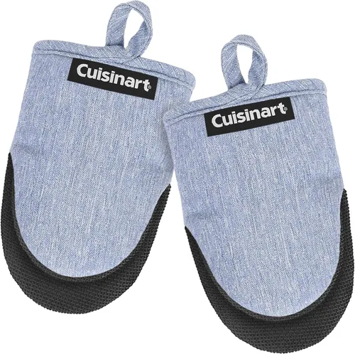 Vista 9 de Cuisinart Mini manoplas para horno, paquete de 2, agarre de neopreno Negro