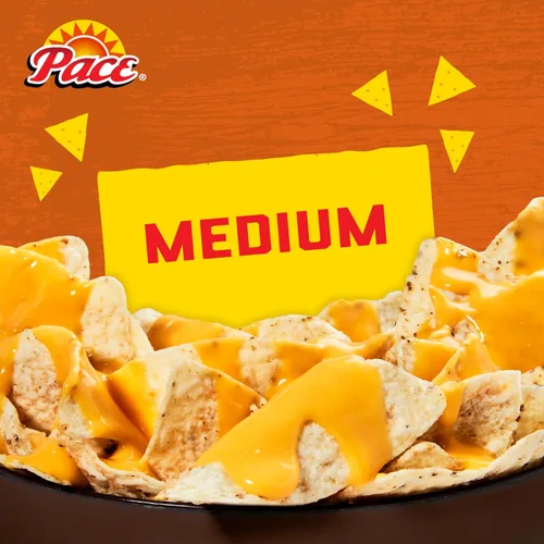 Vista 5 de Salsa de queso para nachos mediana Pace, lata de 10.5 onzas