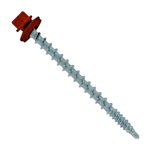 Vista 46 de Fasteners Plus ST Fastening Kwikseal Woodbinder Tornillos de Metal a Madera #10 X 1 Burgundy con Arandela de Goma EPDM, 250 Unidades - Diseñados