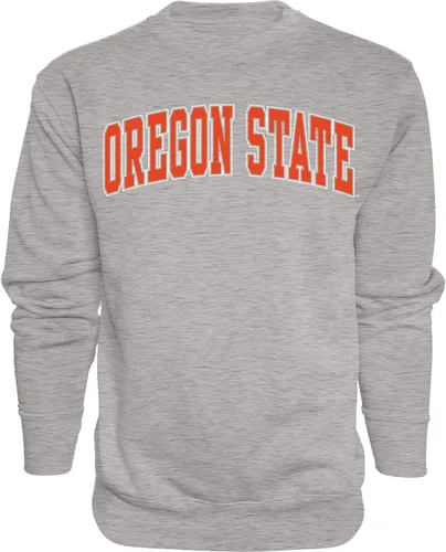 Vista 15 de Blue 84 NCAA para hombre Sudadera de cuello redondo con nombre de equipo jaspeado en color oscuro