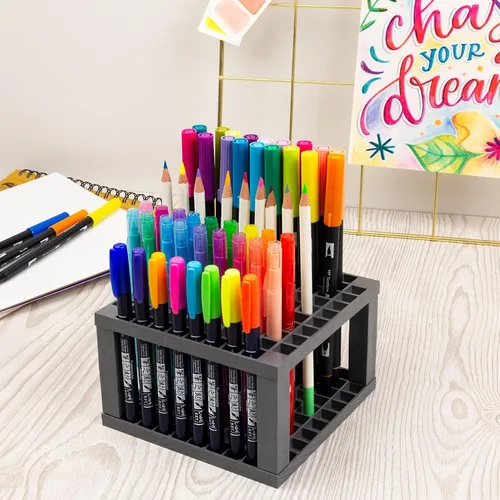 Vista 2 de Tombow 56148 Soporte de escritorio con bolígrafo de doble cepillo