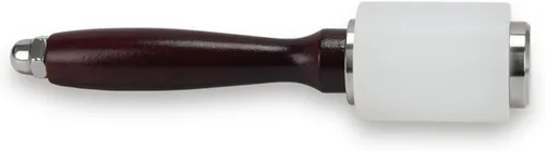 Vista 6 de Martillo de tallado de cuero, mazo con mango de madera, martillo de nailon para tallado en cuero, mazo de artesanía en cuero, mango de madera