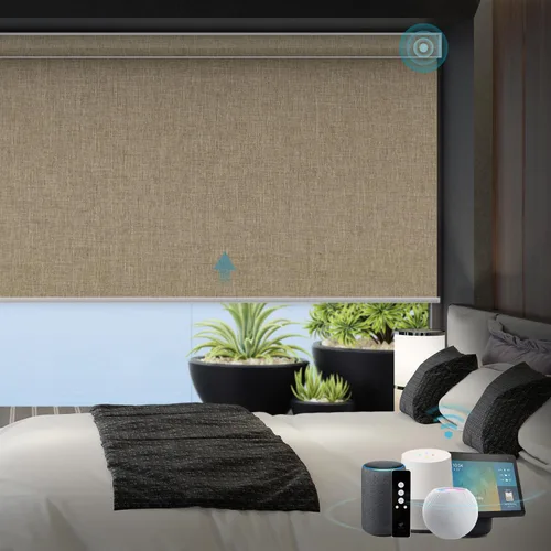 Vista 19 de SmartWings Persianas motorizadas con control remoto para ventanas, persianas enrollables Matter 100% opacas, automáticas, eléctricas inteligentes