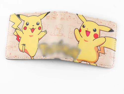 Vista 3 de G-Ahora Cartera de cuero plegable de anime para tarjetas de crédito, WC Pikachu 1