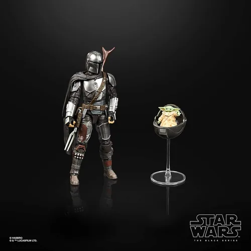 Vista 3 de Star Wars The Black Series Din Djarin (El mandaloriano) y el niño