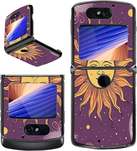 Vista 13 de Rossy Funda para Motorola RAZR 5G, para Moto RAZR 5G, funda delgada y ligera de policarbonato duro a prueba de golpes para Motorola Moto RAZR 5G