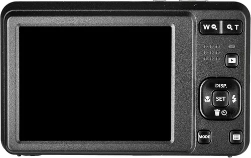 Vista 3 de Kodak Pixpro FZ55 Cámara digital (negro) El paquete incluye: 2 tarjetas de memoria de 128 GB, 2 baterías recargables, cargador de batería, estuche