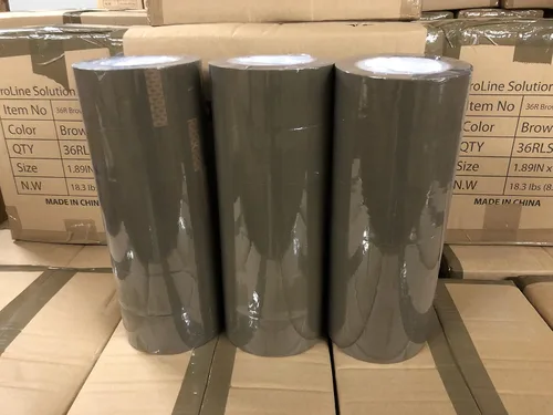 Vista 2 de ProLine Cinta adhesiva para caja de embalaje resistente, cinta de sellado de cajas de cartón marrón premium, 2.0 mil 2 pulgadas x 110 yardas