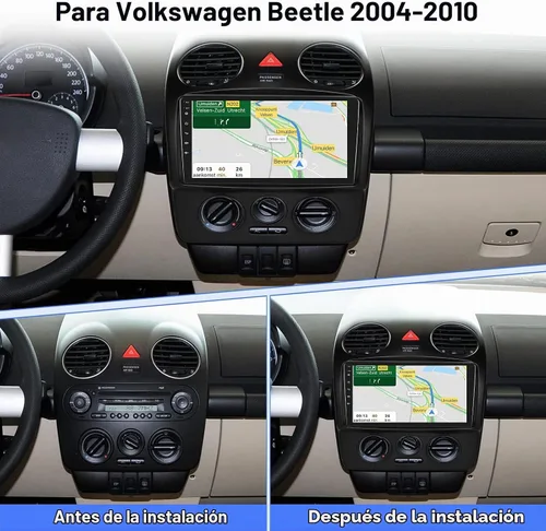Vista 2 de [2 GB+64 GB] Radio de coche para Volkswagen VW Beetle 2004-2010, 9 pulgadas Android 13 pantalla táctil estéreo, Carplay/Android Auto/Hi-Fi