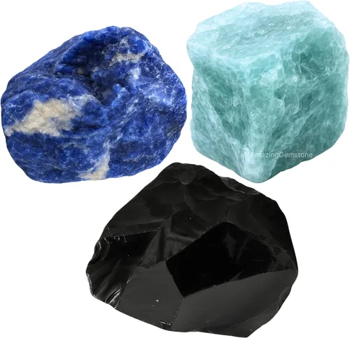 Vista 9 de Amazing Gemstone Aquarius Gifts - Kit de cristal del zodiaco para mujeres y hombres, juego de piedras curativas de lepidolita, pulseras de granate