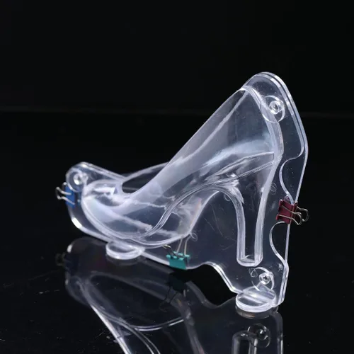 Vista 8 de KALAIEN Zapatos de tacón alto Chocolate Candy Molde Bundle Moldeo 3D Moldes de pastel de fondant Tamaño grande