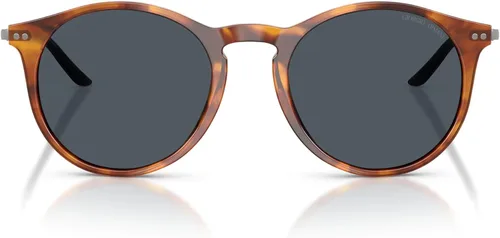 Vista 3 de GIORGIO ARMANI Gafas de sol Hombre Marco Habana Roja, Lentes Grises, 51MM