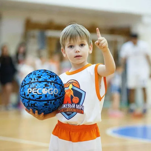 Vista 5 de Balón de baloncesto de goma oficial para interiores y exteriores, para hombres, tamaño 3/4/5/6/7 para niños, jóvenes, adolescentes, niños y niñas