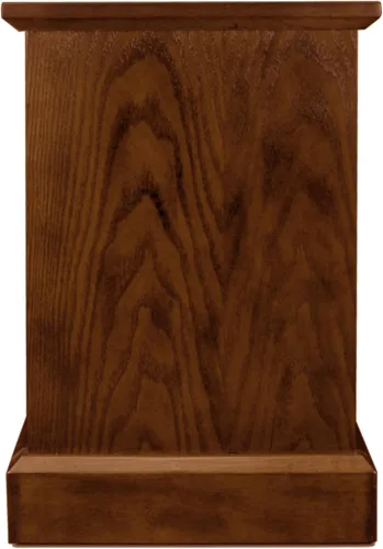 Vista 28 de Leick Home Laurent 10537 - Mesa auxiliar con lámpara, madera maciza, con cajón y estante, cereza chocolate