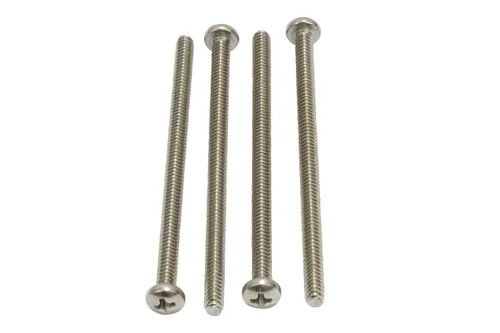 Vista 4 de Nº 10-24 x 3" Tornillo Phillips de cabeza cilíndrica de acero inoxidable, (25 piezas), 18-8 (304) Tornillos de máquina de acero inoxidable, rosca