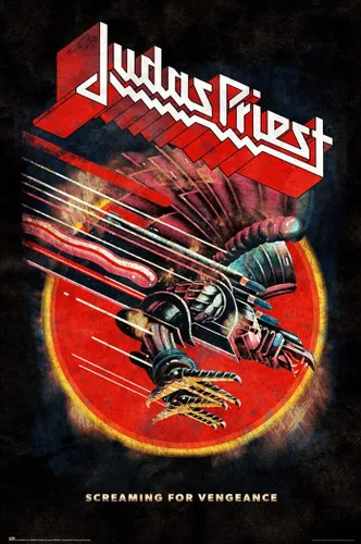Vista 10 de Judas Priest - Póster de música (Screaming For Vengeance) (Tamaño: 24" x 36") (póster laminado)