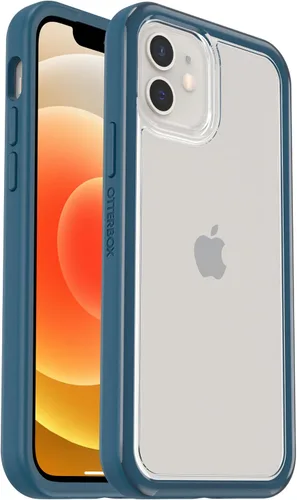 Vista 6 de OtterBox Funda transparente con borde de agarre colorido para iPhone 12/12 Pro - Arcilla Potters (transparente/rosa)