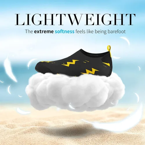 Vista 5 de Homitem Zapatos de agua para hombre y mujer, zapatos de playa descalzos, zapatos de piscina de secado rápido, calcetines de yoga para mujeres