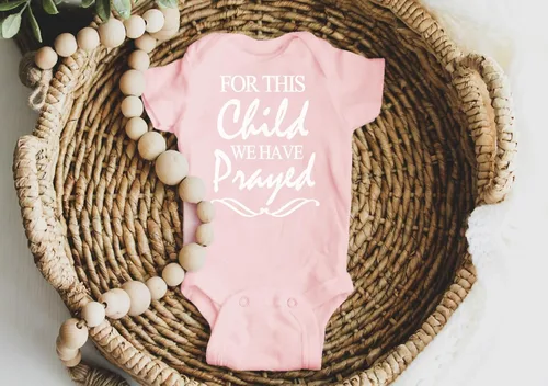 Vista 5 de Para este niño hemos rezado monos religiosos para bautizo