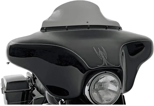 Vista 14 de Klock Werks parabrisas para motocicleta, 3.5 pulgadas, color negro para FLH 1996-2013