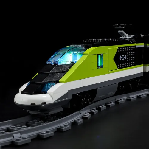 Vista 3 de BRIKSMAX Kit de iluminación LED para tren de pasajeros LEGO-60337 Express - Compatible con el modelo de bloques de construcción de Lego City,