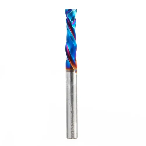 Vista 53 de Amana Tool Spektra Extreme Tool Life Recubierta - Broca de router en espiral de compresión CNC de carburo sólido recubierta, 46182-K, 1/2 D x 1 CH x