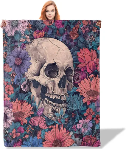 Vista 20 de Manta floral de pavo real, 40 x 50 pulgadas, mantas de pájaros exóticos para decoración de dormitorio, manta de franela de jardín, regalos