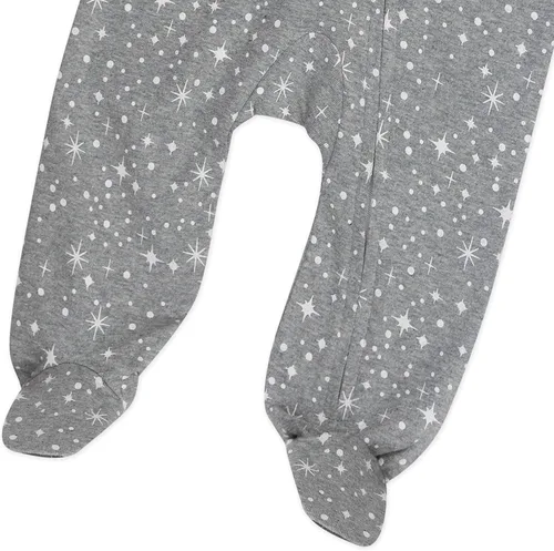 Vista 4 de HonestBaby - Mameluco de algodón orgánico con pies para dormir y jugar., Twinkle star, 3-6 meses