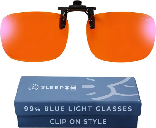 Vista 8 de Sleep ZM Blue Light Blocking & Light Sensitivity Clip On Glasses - 14 Lens Types for Comfort, Relaxation, Sleep & Relief