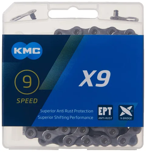 Vista 2 de KMC EPT 116L 9S para cadena de bicicleta eléctrica, 1/2 x 3/32 x 9 EcoProteQ
