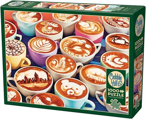 Vista 4 de Cobble Hill - Rompecabezas de 1000 piezas - BaristArt - Póster de muestra incluido