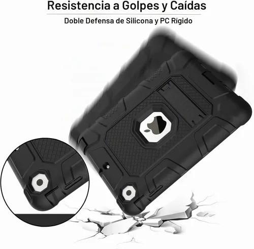 Vista 7 de TIMISM Funda para iPad mini, iPad mini 2, funda para iPad mini 3 con soporte resistente, 3 en 1, resistente a prueba de golpes, híbrida de tres #04
