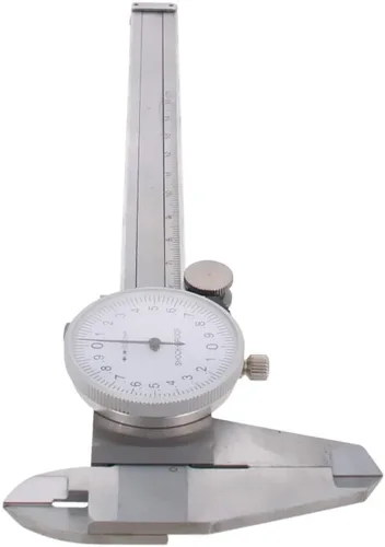 Vista 2 de Utoolmart Vernier Pinza 5.906 in X 0.001 in Acero al carbono endurecido herramienta de medición de pinza cromada para mediciones de precisión
