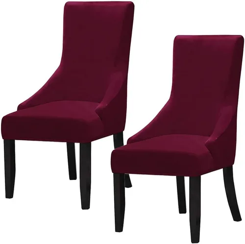 Vista 11 de Juego de 1 fundas elásticas para silla con respaldo de ala, protector reutilizable para silla de brazo, protector lavable para silla de comedor