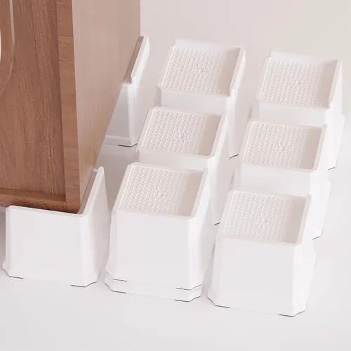 Vista 12 de Elevadores de cama resistentes de 2 pulgadas, elevadores de muebles para marco de cama, sofá, escritorio, silla, elevan hasta 1500 libras, juego