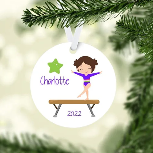 Vista 13 de Touber Adorno de Navidad personalizado para niños, adorno personalizado de recuerdo de ballet de bailarina