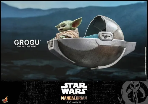 Vista 2 de TV Masterpiece Mandalorian Grogoo y juego de accesorios 1/6 escala figura