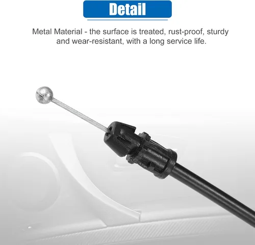 Vista 6 de uxcell Cable de bloqueo de puerta lateral delantera para Chevrolet Silverado para GMC Sierra Cable de pestillo de puerta reemplazar 25880301