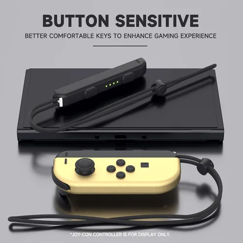 Vista 7 de Joycon - Correas de muñeca para interruptor, repuesto para correa Joy Con, paquete de 4, correa de muñeca ajustable para interruptor Joycon, 2 pares