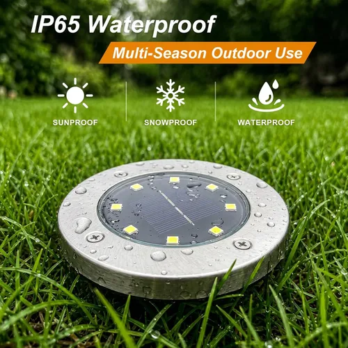 Vista 4 de OULONGER 4.6inch Solar Lights Outdoor Waterproof,10Pack Solar Lights for Outside,Solar Garden Lights Landscape Lighting for Patio Pathway Lawn Yard