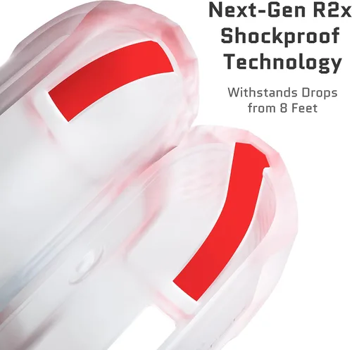 Vista 6 de Ghostek COVERT - Funda protectora de silicona transparente para AirPods 3 con llavero, diseño delgado de primera calidad con protección resistente