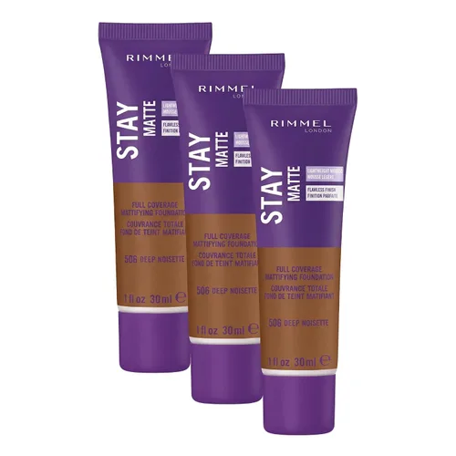 Vista 39 de 3 x Rimmel London Stay Matte - Base líquida mousse mate 30ml - 201 Beige clásico