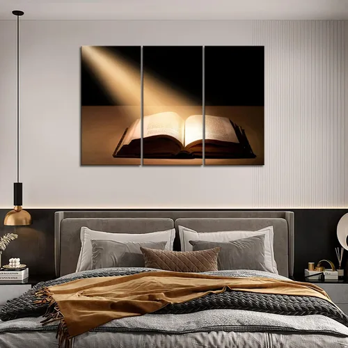 Vista 4 de Arte de pared de la Santa Biblia, pintura en lienzo de Jesús cristiano, impresión sobre lienzo, imágenes de religión para decoración del hogar