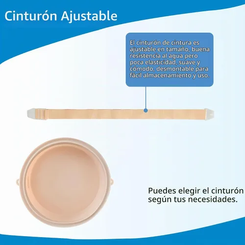 Vista 6 de Cubierta de ducha de ostomía, suministros de ostomía, cubierta de baño impermeable para ostomía, colostomía, protector de heridas de ducha