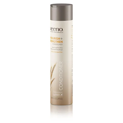 Vista 6 de Aveeno Acondicionador Nourish+ Strengthen, para ayudar a prevenir la rotura, 10.5 onzas líquidas