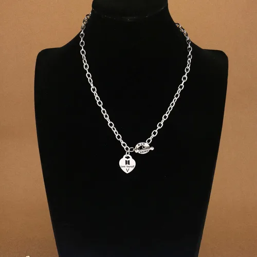 Vista 2 de ARETIS - Collar de regalo para niños Kpop Bangtan Be the Best J-HOPE JIMIN JIN JK RM SUGA V Collar Bangtan Boys Lover Jewelry Regalo para niños fans