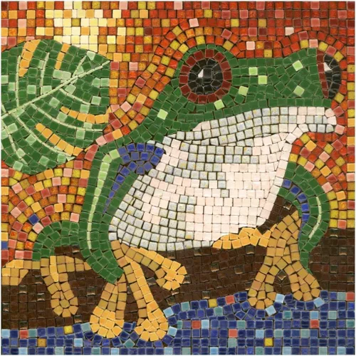 Vista 29 de Crea una verdadera obra de arte de mosaico con nuestro kit de hazlo tú mismo, acuario cuadrado de 7 pulgadas (18 cm)